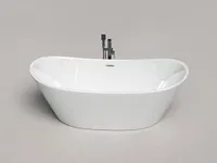 BADLAND Freistehende Badewanne Rossa 170x80 Acryl mit Ablauf VIEGA Klick-Klack GRATIS!