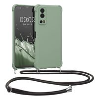 Kwmobile Hülle Mit Kette Für Vivo Y72 5G / Y52 5G – Kirschblüten-Design, Rutschfestes Silikon