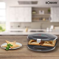 Bomann Sandwichtoaster / Sandwich-Toaster ST 5016 CB GRAU