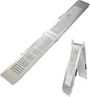 TRUTZHOLM 1 x Auffahrrampe klappbar 189cm Tragkraft 200 kg Stahl grau geriffelt Verladerampe Rampe