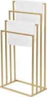 FRAMADO Metall Handtuchständer - Badetuchhalter Gold, 4-armig, 45x29x96cm
