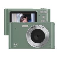 4K-Digitalkamera-Camcorder, 48-MP-Digitalvideokamera, 2,4-Zoll-Bildschirm, 16-facher Digitalzoom, Anti-Shake, Gesichtserkennung, Beauty-Effekt, Bewegungserkennung, eingebauter Blitz, Akku