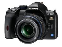 Olympus E 520 (Body), 10 MP, 101,6/76,2 mm (4/3"), CMOS, 17x, 13x, TTL