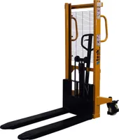 qteck Hochhubwagen HHM-Serie 1150mm Gabellänge Nylon/Tandem 1200mm Hubhöhe 500kg Tragkraft