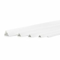 | Farbe: Weiss DQ-PP WINKELPROFIL 5m Material: PVC 5x 1m 20x10mm Kunststoff Winkelleiste Außenecke Kantenschutz Wand L Profil Eckprofil Kunststoffwinkel