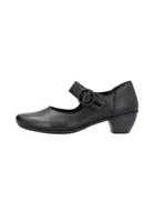 Rieker Damen Riemchenpumps mit edler Schnalle und Klettverschluss 41756, Größe:42 EU, Farbe:Schwarz