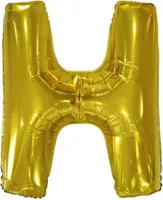 Balon foliowy litera H złota 67x86cm