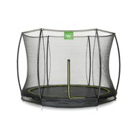 EXIT Silhouette Bodentrampolin ø244cm mit Sicherheitsnetz - schwarz