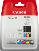 Canon CLI-551 C/M/Y/BK MULTI PACK SE CLI-551 C/M/Y/BK ink multi pack, with security (6509B008)