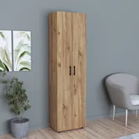 Beistellschrank 'Åsnes' 178x49x32cm mit 5 Ablagefächern Eiche