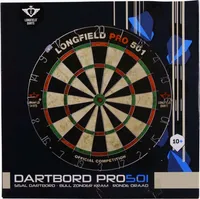 Longfield Dartscheibe Pro 501, Sisal, free bull, Runddraht