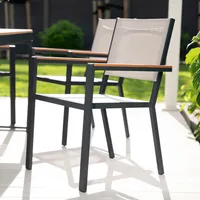 HOME DELUXE Gartenstuhl stapelbar SEDIA - 11 Stück | Stapelstuhl, Balkonstuhl, Terrassenstuhl