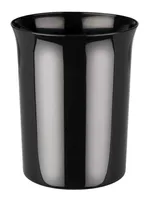 APS Tischrestebehälter aus Kunststoff, Ø 11 cm, Höhe 14 cm, 900 ml, edle glänzende Optik, in schwarz