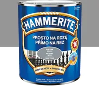Hammerite Metallschutzlack, Rostschutzlack, Hellgrau glänzend, 2,5l