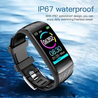 V3E Smart Uhr, Schritt Zähler Herzfrequenz Blutdruck Schlaf Überwachung IP67 Wasserdichte Smart Armband Schrittzähler Armband Kind