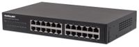 Intellinet 24-Port Gigabit Ethernet Switch - 24 x 10/100/1000 Mbit/s RJ45-Ports - IEEE 802.3az (Energy Efficient Ethernet) - Desktop - 19" Rackmount - Metall - Gigabit Ethernet (10/100/1000) - Vollduplex - Rack-Einbau