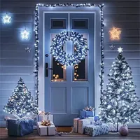 Oświetlenie LED z panelem słonecznym - 20 m (200 żarówek LED) - biały KP36360