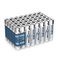 ANSMANN Batterien AAA 40 Stück, Micro Batterie für Lichterkette, Spielzeug
