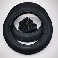 Ralson 2x 12 Zoll Reifen + AV45 abgewinkelt | 12 1/2 x 2 1/4 | 57-203 |Schlauch Decke Mantel Kinderwagen Roller Buggy Kinderfahrrad Autoventil Schwarz