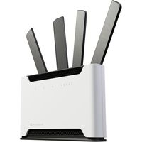 Mikrotik Chateau 5G ax WLAN-Router Ethernet Dual-Band (2,4 GHz/5 GHz) Weiß  MIKROTIK Eingebauter Ethernet-Anschluss: Ja, Anzahl Ethernet-LAN-Anschlüsse (RJ-45): 5, USB Port: Ja, Ethernet-WAN: Ja, SIM-Karten-Slot: Ja, 3G/4G USB Modem-Kompatibilität: Ja, WLAN-Band: Dual-Band (2,4 GHz/5 GHz), Top WLAN-Standard: Wi-Fi 6 (802.11ax), WLAN Datentransferrate (max.): 1200 Mbit/s, Schnittstellentyp Ethernet-LAN: Ethernet, Produkttyp: Tabletop-Router, Energiequelle: Gleichstrom, Antennen-Design: Extern