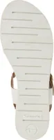 Tamaris Damen Sandale Leder sportliche Laufsohle TOUCHit Fußbett 1-28133-44, Größe:38 EU, Farbe:Weiß
