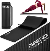 Pilates Matte Sportmatte Yoga Gymnastikmatte 183 x 60 cm - 192300 schwarz