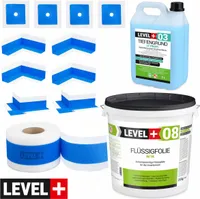 Abdichtungsset Flüssigfolie 25 kg Dichtband Tiefgrund großes Bad Dusche SET327