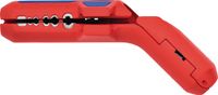 Knipex 169-501SB Uni-Abmantelungswerkzeug ErgoStrip für Ø 8-13 mm, rot/blau
