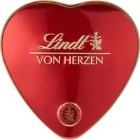 Lindt Von Herzen Pralinenmischung in Metall Herz Dose Geschenk 30g