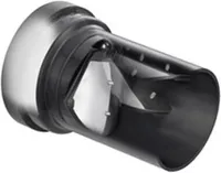 HAAS PE-Wand-WC-Anschlussgarnitur DN 90 mit Rattenklappe schwarz