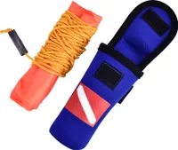 Aufblasbarer, Hochsichtbarer PVC-Taucher, Orange, mit Aufbewahrungstasche, für Scubatauch-Signalmarkierung