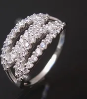 Ring 925 Silber Zirkonia Lippenform Ringgröße 54 Fingerring 15620-54