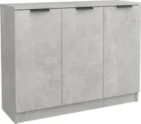 vidaXL Kredens betonowy szary 90,5x30x70 cm materiał drewnopochodny