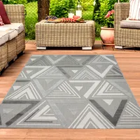 Sisal In- & Outdoor Teppich in grau Größe - 120 x 170 cm