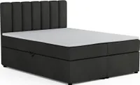 Boxspringbett ROCK 120x200 Velour Anthrazit H3