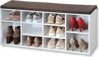 KESPER Schuhschrank mit Sitzkissen weiß 1591013