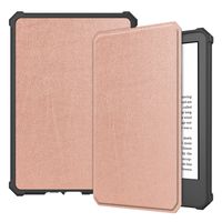 Case2go - Hülle kompatibel mit Amazon Kindle 11 (2022) - TPU Case - Mit AutoWake-Funktion - Roségold