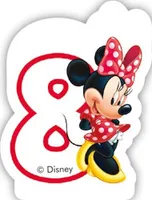 Sviečka Minnie Mouse číslo 8