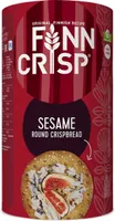 Finn Crisp Sezam Okrągłe pieczywo chrupkie w puszce z nasion i pszenicy 250g