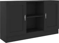 vidaXL Kredens czarny 120x30,5x70 cm Materiał drewnopochodny
