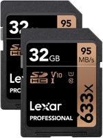 Lexar Professional 633x 32GB LSD32GCB1EU633 (2 Stück) SDHC UHS-I Karten