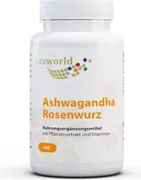 Vitaworld Ashwagandha Rosenwurz Komplex | 60 Kapseln | mit Withanolid & Rosavin | Premium KSM-66® Extrakt | vegan