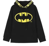 Batman Hoodie Kinder Kapuzenpullover schwarz Gr. 122 -  158 128 (8 Jahre)