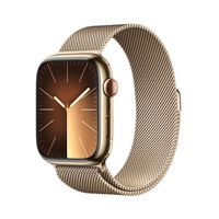 Apple Watch Series 9 4G 45 mm, stal nierdzewna, złoto mediolańskie