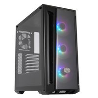 Cooler Master MasterBox MB520 ARGB - Midi Tower - PC - Kunststoff - Stahl - Gehärtetes Glas - Schwar