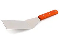Massiver Pfannenwender aus Edelstahl | Fleischwender mit Holzgriff | Bratenheber - Pfannenschaufel | Bratenwender Grillwender | Grillspachtel | BBQ Grillspachtel | Küchenhelfer | Burger Grillwender