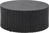 Couchtisch Sofatisch Metall Schwarz 67x67x31 cm Wohnzimmertisch Rund