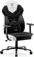 Diablo X-Gamer 2.0 Herné Kreslo Kancelárske kreslo Látkový poťah Ergonomický dizajn Bedrový vankúš Čierno-Biele