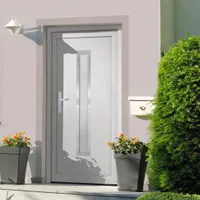 Drzwi wejściowe białe 98x208 cm PVC