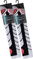 Ski und Snowboard Socken mit Spezialpolsterung, 2 Paar  - 39 - 42 - Schwarz